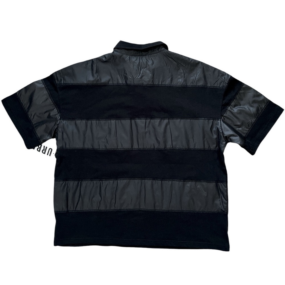 STANDARD CLOTH MEN’S BLACK STRIPED RUGBY SHIRT SZ LG- NWT - Picture 5 of 7